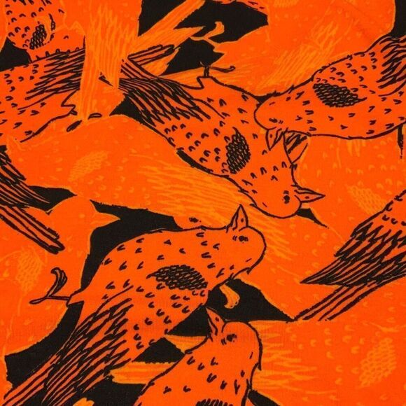LuLaroe Halloween Perfect Tee, XXS. Orange with birds! - Picture 10 of 16